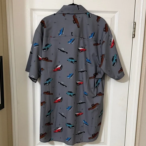 DIXXON Gray Shirt with Colorful Car Print - Picture 3 of 3